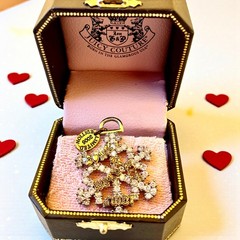Juicy Couture Limited Edition 2006 Snowflake Charm Crystals DON’T FLAKE WEAR