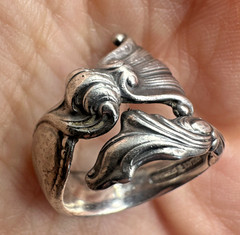 Wallace Sterling Silver Romance of The Sea Ring Size 6.25 Vintage 1950 MCM