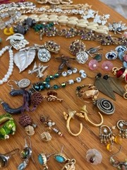 Vintage Box Lot COSTUME JEWELRY 5 Lbs 100+ Pieces All Wearable & Nice + Watches
