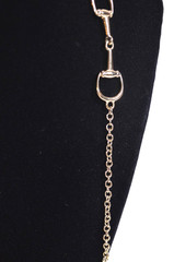 Gold Tone Link Necklace with Large Gold Tone Connecters 32″ No Clasp