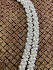 Vintage Strand Clustered Faux Pearls Beaded 57″ Lariat Necklace