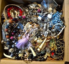 3 Lbs Pounds Unsorted Huge Lot Jewelry Vintage Now Junk Art Craft Treasure Fun