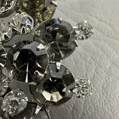 Vintage Juliana Brooch DeLizza & Elster Clear Rhinestone Snowflake #1296 READ!