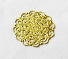 50pcs Round Brass Stamping 31mm Flower Filigree Finding DIY Crafts