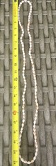 Vintage Natural Shell Bead Necklace Strand Approx 20″ Layering Coastal Boho Chic