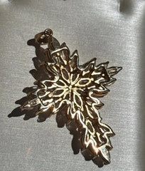 Vintage cross pendant 925 Sterling silver marquise cut zirconia