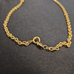 Avon Triple Heart Pendant Gold Tone 30″ Chain Necklace Graduated Open Hearts