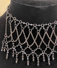 Vintage Gothic Jewelry Y2K Roses Choker Red Beaded Lot of 3 Necklaces & Earrings