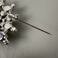 Vintage Juliana Brooch DeLizza & Elster Clear Rhinestone Snowflake #1296 READ!