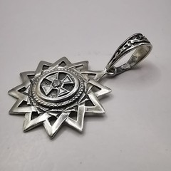 Vintage Erzgamma Star Pendant | Handcrafted 925 Silver | Sacred Geometry Jewelry
