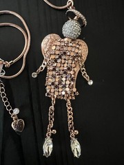 Betsey Johnson Bronze Angel Pendant Rare – DP3
