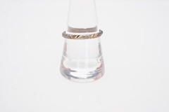 Vintage Sterling Silver 925 Ring Size 8.5 Textured V4