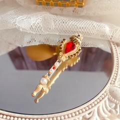 Vintage Baroque Crown Magic Wand Fairy Stick Brooches Pin Jewelry Gift For Women