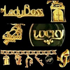 Jackie Collins Charm Bracelet Hollywood Kids Lucky Lady Boss Panther Vintage 80s