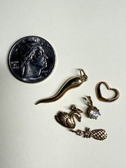 Vintage 14k Gold Charm Lot