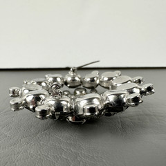 Vintage Juliana Brooch DeLizza & Elster Clear Rhinestone Snowflake #1296 READ!
