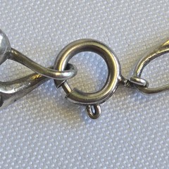 Vtg 900 Silver Panel Bracelet 17.16g Fine Jewelry 8.25″ Artisan Spring Ring