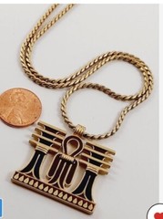 Mid Century Vintage D’Orlan Necklace Egyptian Revival Stunning Statement Piece