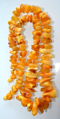46gr RUSSIAN SOVIET BALTIC AMBER BEAD NECKLACE 琥珀 BRACELET STONE PENDANT EARRING