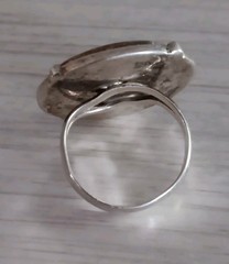 Vtg SJ925 Sterling Silver Indian Coin 1951 Horse Statement Ring One Pice Size 9?