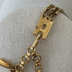 Vintage Monet Gold Tone 3-Strand Necklace Adjustable Length 16-18”
