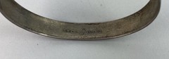 VTG 1930s Campfire Sterling Silver Marled Adjustable Cuff Bracelet 7.75″ X 0.5″