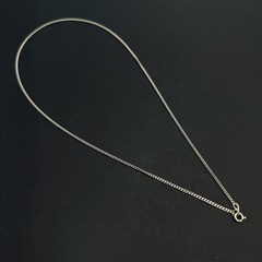 Vintage 925 Sterling Silver Necklace Unisex Jewelry Curb Chain 57 cm