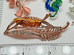 Crystal Rhinestone Bee Butterfly Brooch Pin LOT Bird Peacock Insect Animal Pink