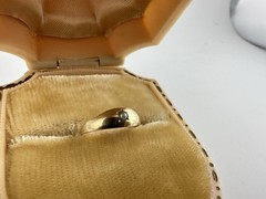 Antique Victorian 10k Gold Baby Starburst Ring Pendant Charm Seed Pearl Read