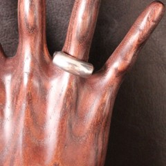 KABANA Modernist Signet Ring Sterling Silver Size 9.75