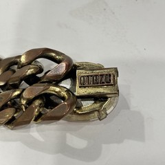 Rodrigo Otazu Orange Yellow Brown Rhinestone Double Chain Bracelet Signed RARE