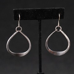 Attributed to Anna Greta Eker Scandinavian Sterling Silver Earrings Norway