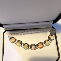 Toshikane Seven Lucky Gods Porcelain Necklace