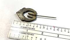 Art Deco Stick Pin 3″ Pot Metal Antique Jewelry Missing Stones