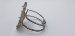 Vintage Handmade Big Oval Cut Smoke Quartz Color Gemstone Silver Tone Bracelet