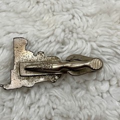 Yale Forklift Tie Bar Clip Silver Tone Alligator Clasp Mercury Industries 1.5″