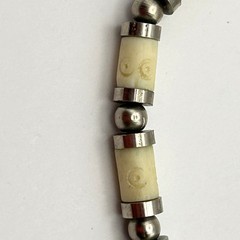 Tribal Necklace Carved Beads Metal Spacers 17.5 – 19.5 inches