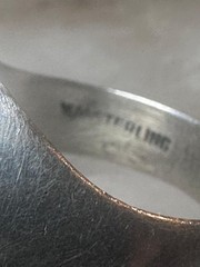 Agate Ring Wm Wheeler Ring band sterling silver size 9.50 women men