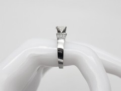 $7000 P & J 1.75ct SI1 I Heart Cut Natural Diamond 14k White Gold Wedding Ring