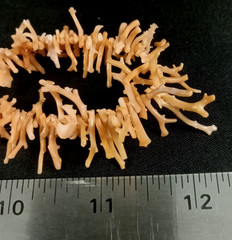 Vintage Kauai Pink Coral Branch Twist Necklace 12in Handmade Hawaii Authentic