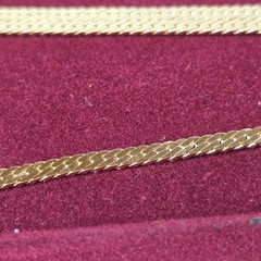 ESTATE Vintage Ferarri 18KT Gold Shield Chain & Bracelet Set in Original Box