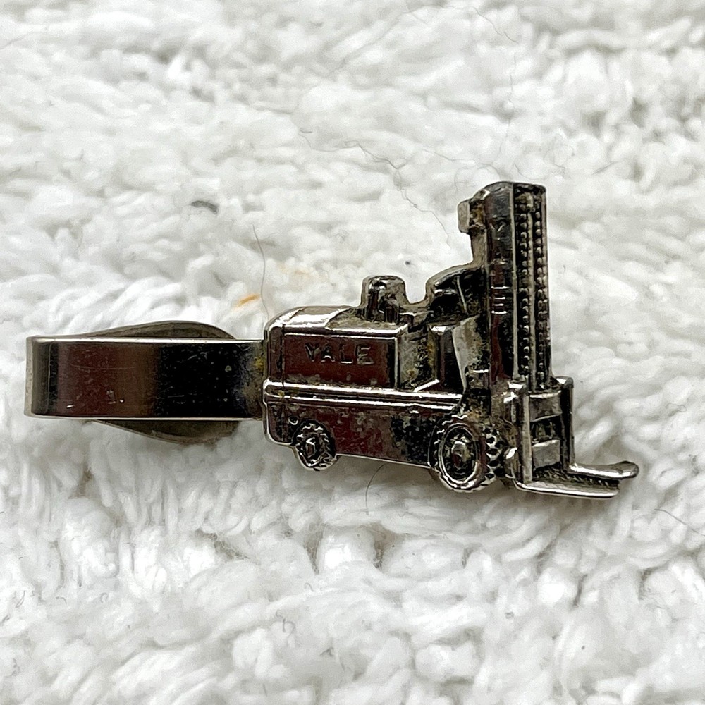Yale Forklift Tie Bar Clip Silver Tone Alligator Clasp Mercury Industries 1.5″