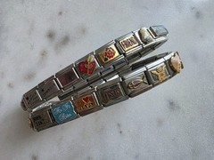 Y2K Italian Charm Bracelet DOUBLE ROW 9mm D’LinQ, Uberry, B’linQ, DISNEY