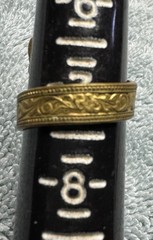 VTG Spain Metal Coiled Ring Double Eagle Head Scroll-work Size 7 RD5