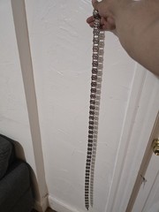 Antique German Silver Plated Trachten Chain Belt Wilkens 100 Crocodile Mark 44″
