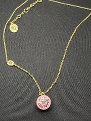 Vintage Juicy Couture Cupcake Enamel Crystal 19” Necklace New