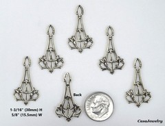 #3485 ANTIQUED GOLD CELTIC DESIGN PENDANT/ER – 6 Pc Lot