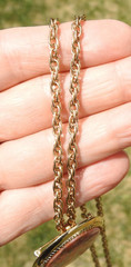 Vintage 1974 Sarah Coventry Coraline Pendant Brooch Necklace 25″