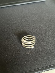 VTG Sterling Silver – MODERN Round Tip Wrapped Bypass Ring Size 9 – 6g