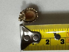 Vintage 12K Gold Filled Shell Cameo Brooch And Earrings Set Matching Mid Century